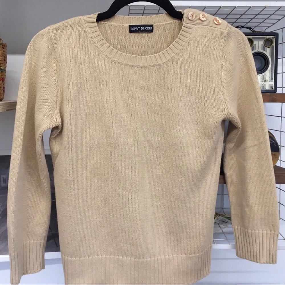 🌼 tan esprit sweater 🌼